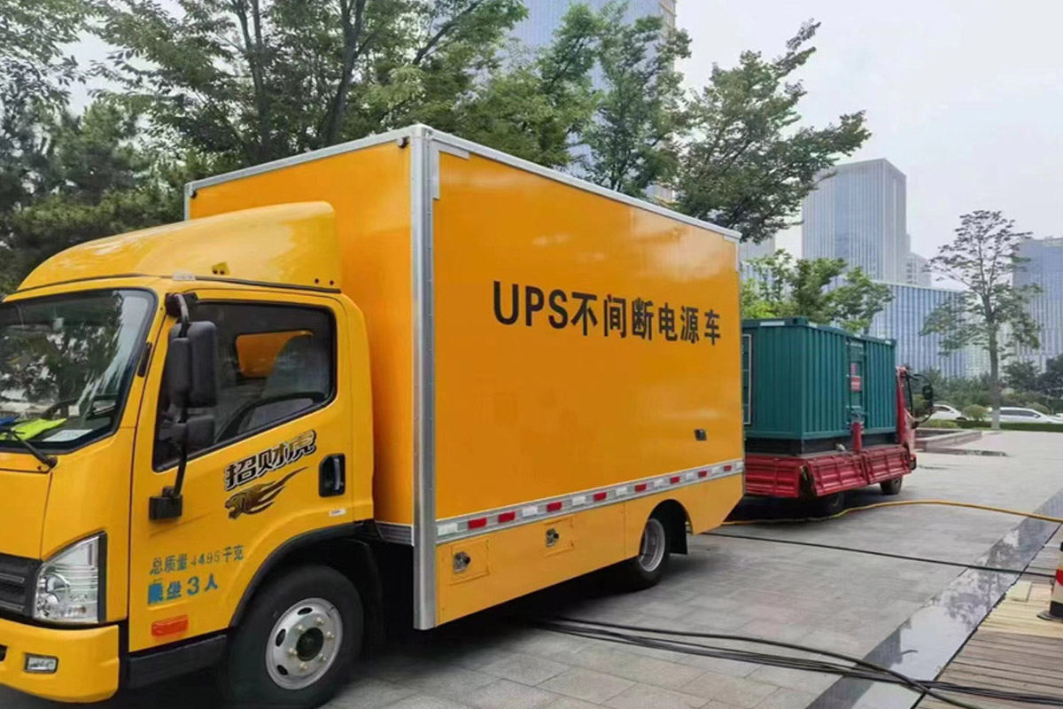 五寨发电机租赁施工现场